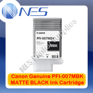 Canon Genuine PFI-007MBK MATTE BLACK Ink Cartridge for imagePrograf IPF-670E (90mL) PFI007MBK